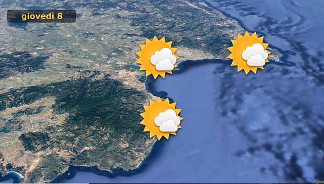 Meteo Giovedì 8 Febbraio