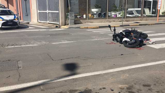 Incidente Monserrato Motociclista
