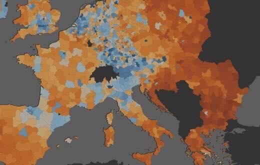 Eurostat Mappa Povertà