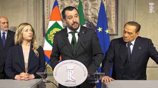 Meloni Salvini Berlusconi Quirinale