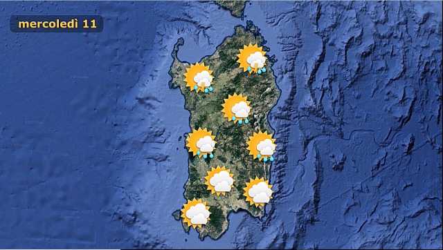 Meteo Mercoledì 11 Aprile