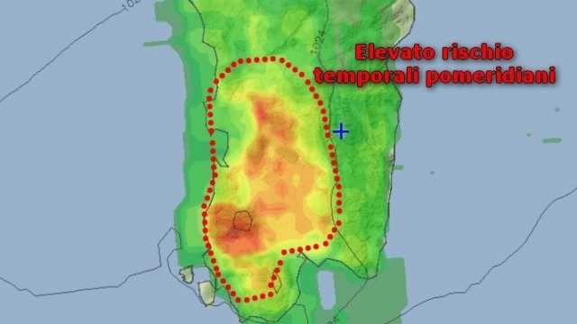 Rischio Temporali Sardegna 