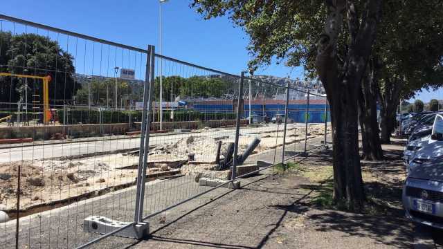Lavori Parcheggio Poetto Cagliari 9.6.18