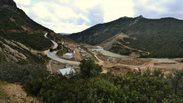 Monte Nieddu Diga Cantiere