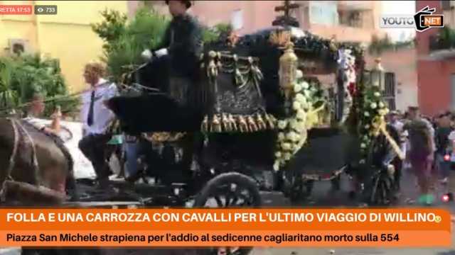 FUNERALE WILLIAM CORONA Carrozza