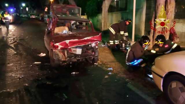 Frontale Scontro Cagliari Merello