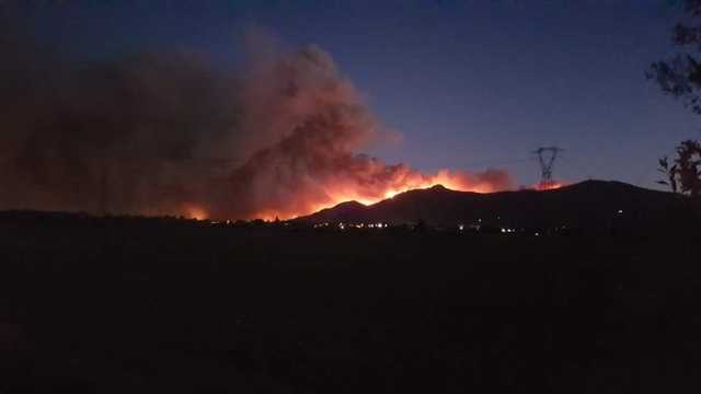 Monte Serra Incendio
