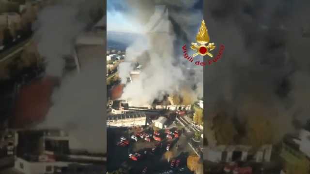 Incendio Roma Vvf