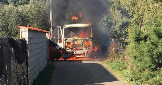 Autocisterna Bruciata Irgoli Tagliata
