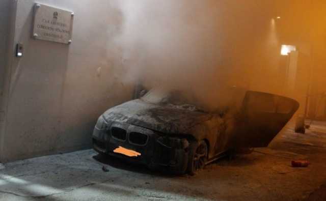 Auto Incendiata Carabinieri Orgosolo Orizzontale