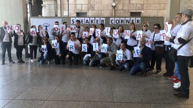 Protesta Infermieri Consiglio Regionale