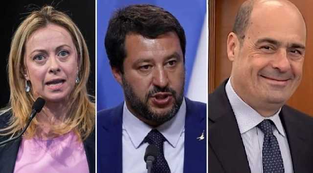 Giorgia Meloni Zinga Salvini