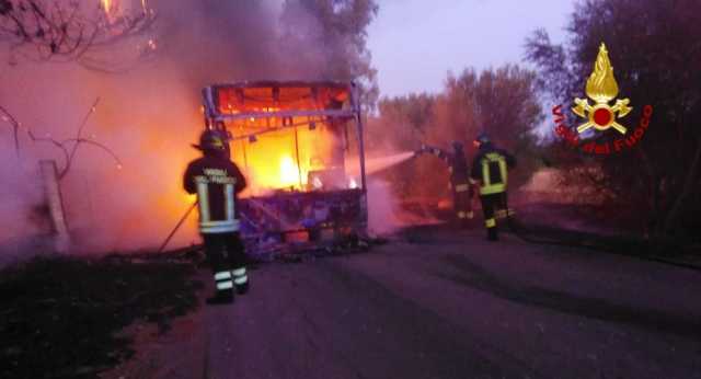 Corriera In Fiamme