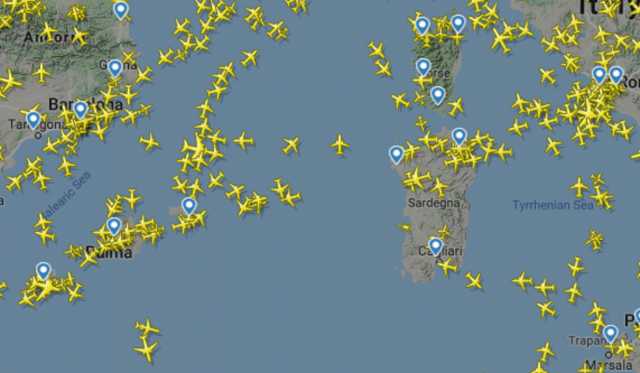 Flight Radar Cagliari