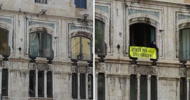 Striscione Regeni