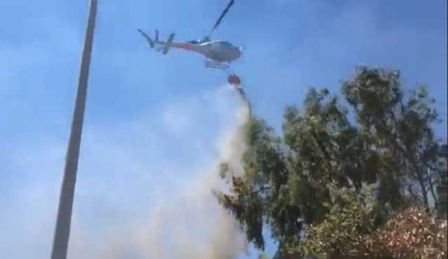 INCENDIO MOLENTARGIUS ELICOTTERO