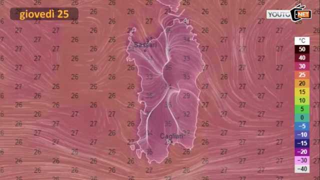 METEO GIOVEDì 25 LUGLIO