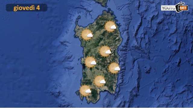PREVISIONI METEO GIOVEDì 4 LUGLIO