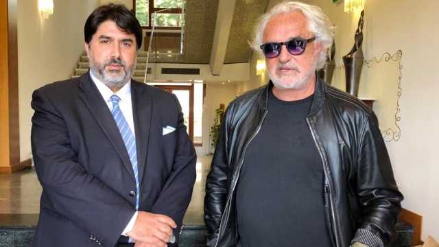 Briatore Con Solinas A Cagliari
