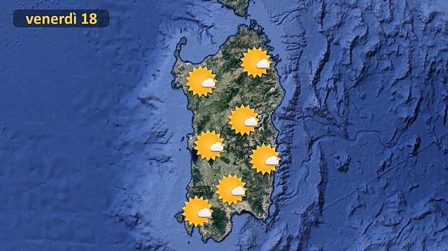 Previsioni Meteo Venerdì 18