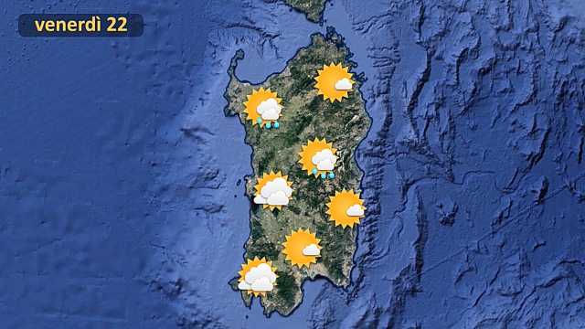 Previsioni Venerdì 22