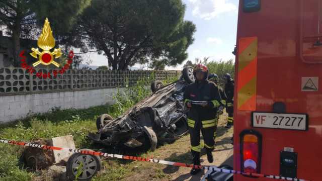 Incidente Stradale Grave Vigili Del Fuoco Quartu Santelena 1