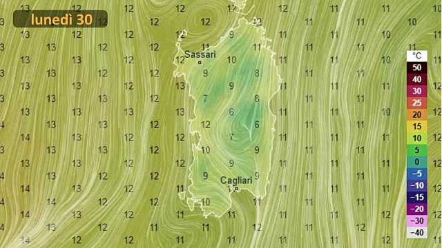 Meteo Lunedì 30