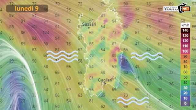 Meteo Lunedì 9
