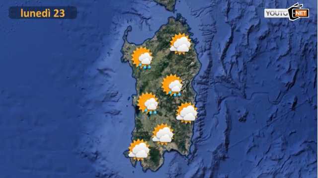 METEO LUNEDì 23
