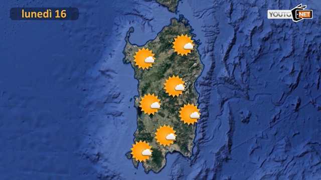 Meteo Lunedì 16
