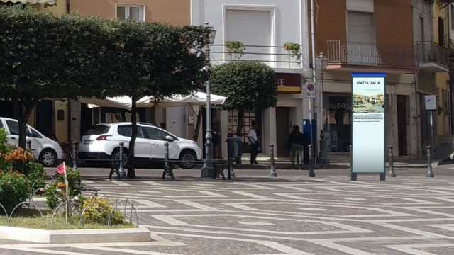 Piazza Italia Proiezione Ipotetica Totem