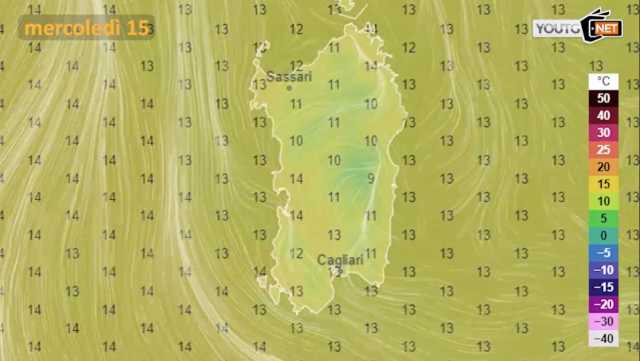 METEO MERCOLEDì 15 GENNAIO