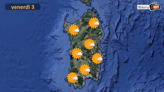 METEO VENERDì 3 GENNAIO
