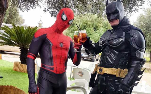 SPIDERMAN E BATMAN CASTEDDU TAGLIATA