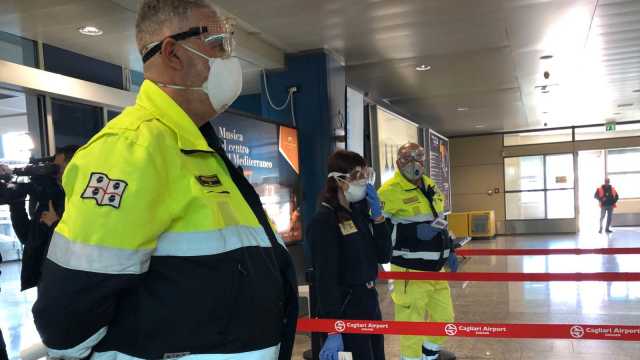 Coronavirus Aeroporto Cagliari