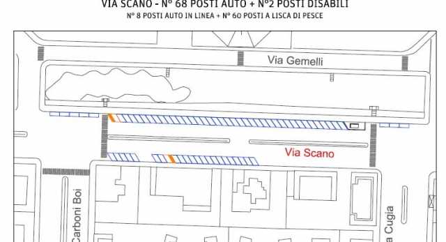 Parcheggi Blu Via Scano