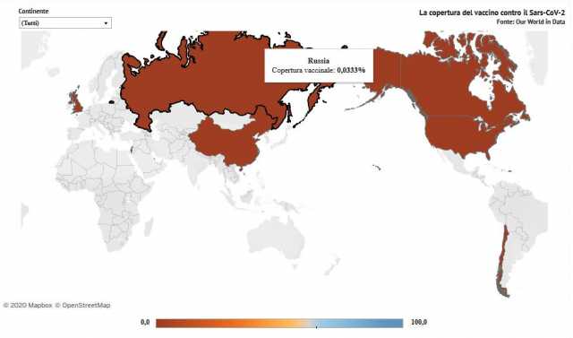 Mappa Vaccinazione Covid