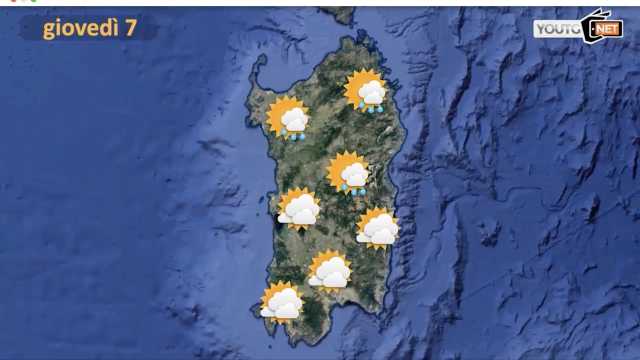 Meteo Giovedi Sardegna