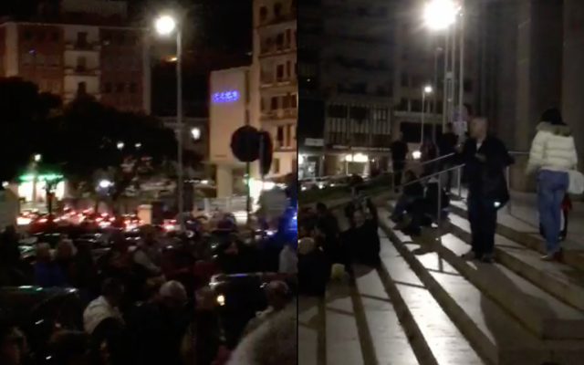Corteo Green Pass No Tribunale