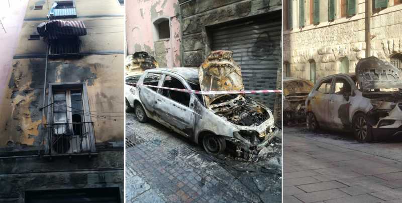 Raid incendiario alla Marina 