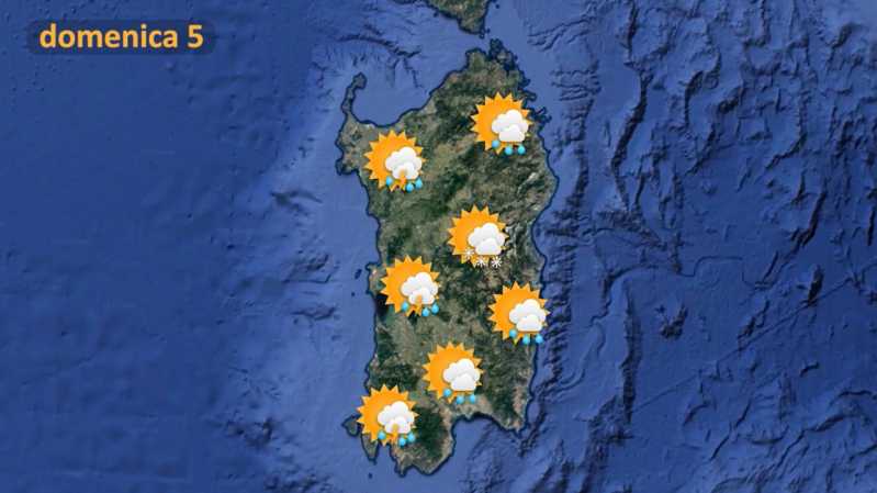 Domenica di freddo in Sardegna 
