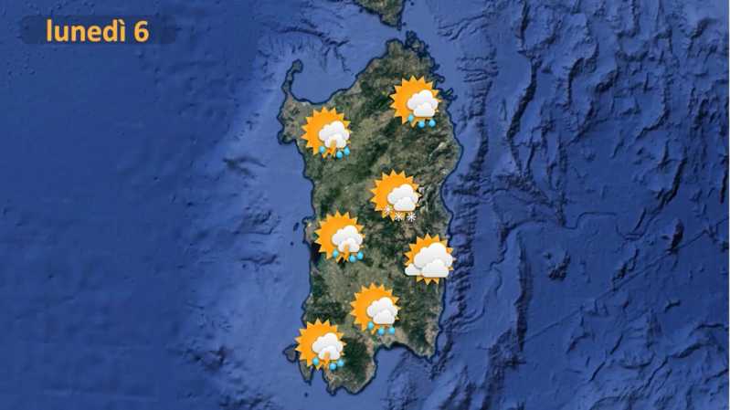 Il meteo per oggi