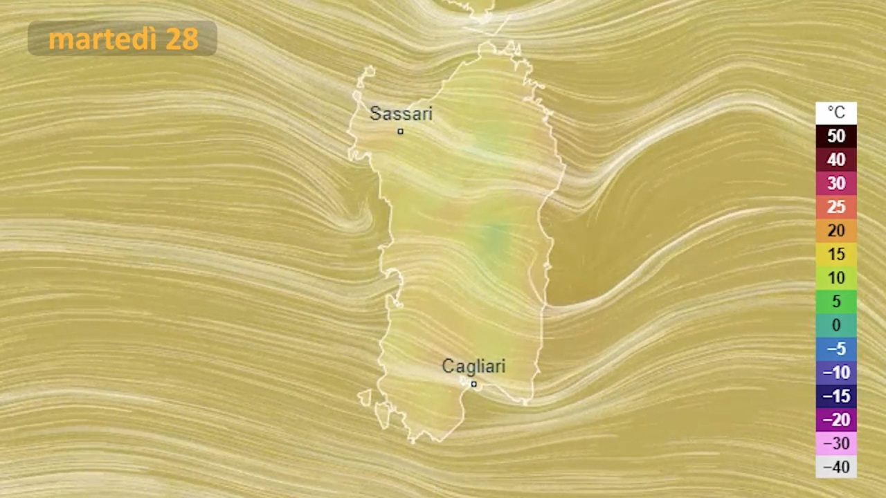 Le previsioni meteo per domani
