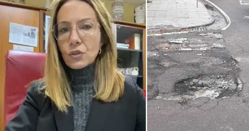 La sindaca e una voragine