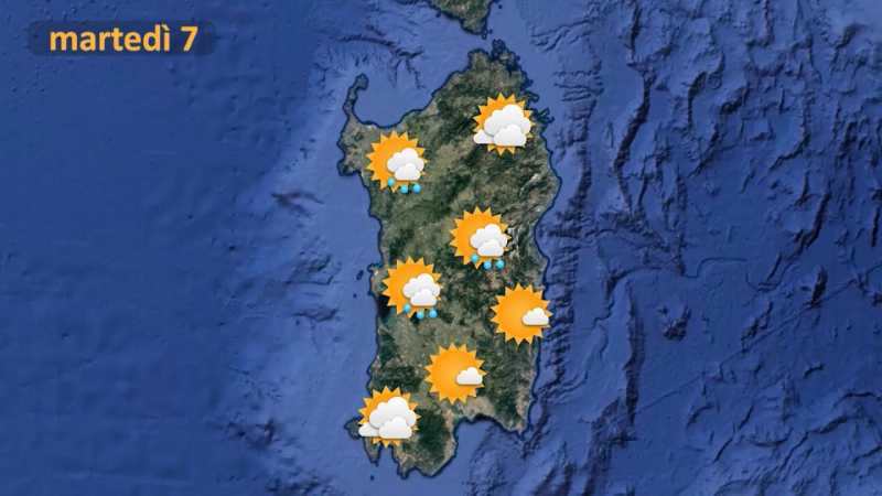 Martedì 7 dicembre in Sardegna 