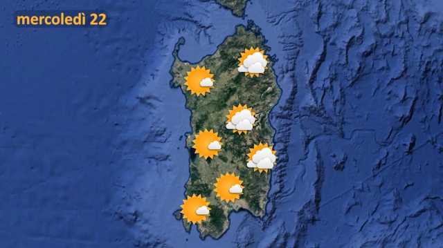 Il meteo per domani in Sardegna 