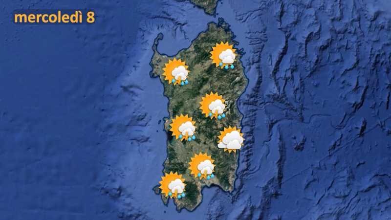 Piogge per l'Immacolata in Sardegna 