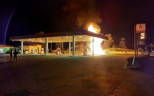 L'incendio al distributore 
