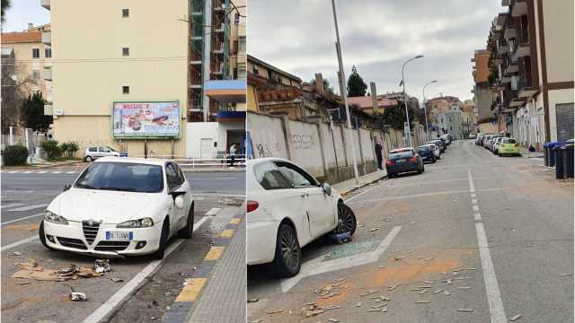 L'auto abbandonata