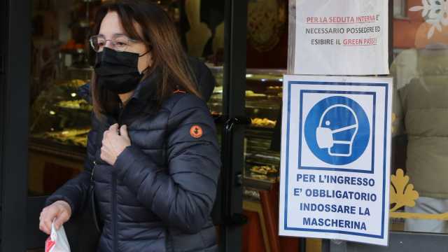 Mascherina al bar